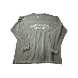 vintage 90s disney world crewneck Women’s Oversized L / Unisex Mens Large Waffle